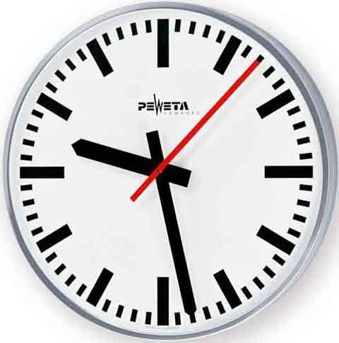 Wanduhr Balkenziffern 40cm 41.250.421 Wanduhr Balkenziffern 40cm 41.250.421