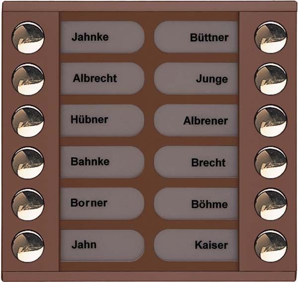 Audioaußenstation 2-reihig PET12-EB/04 Audioaußenstation 2-reihig PET12-EB/04