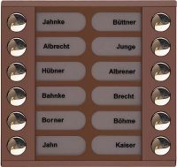 Audioaußenstation 2-reihig PET12-EB/04