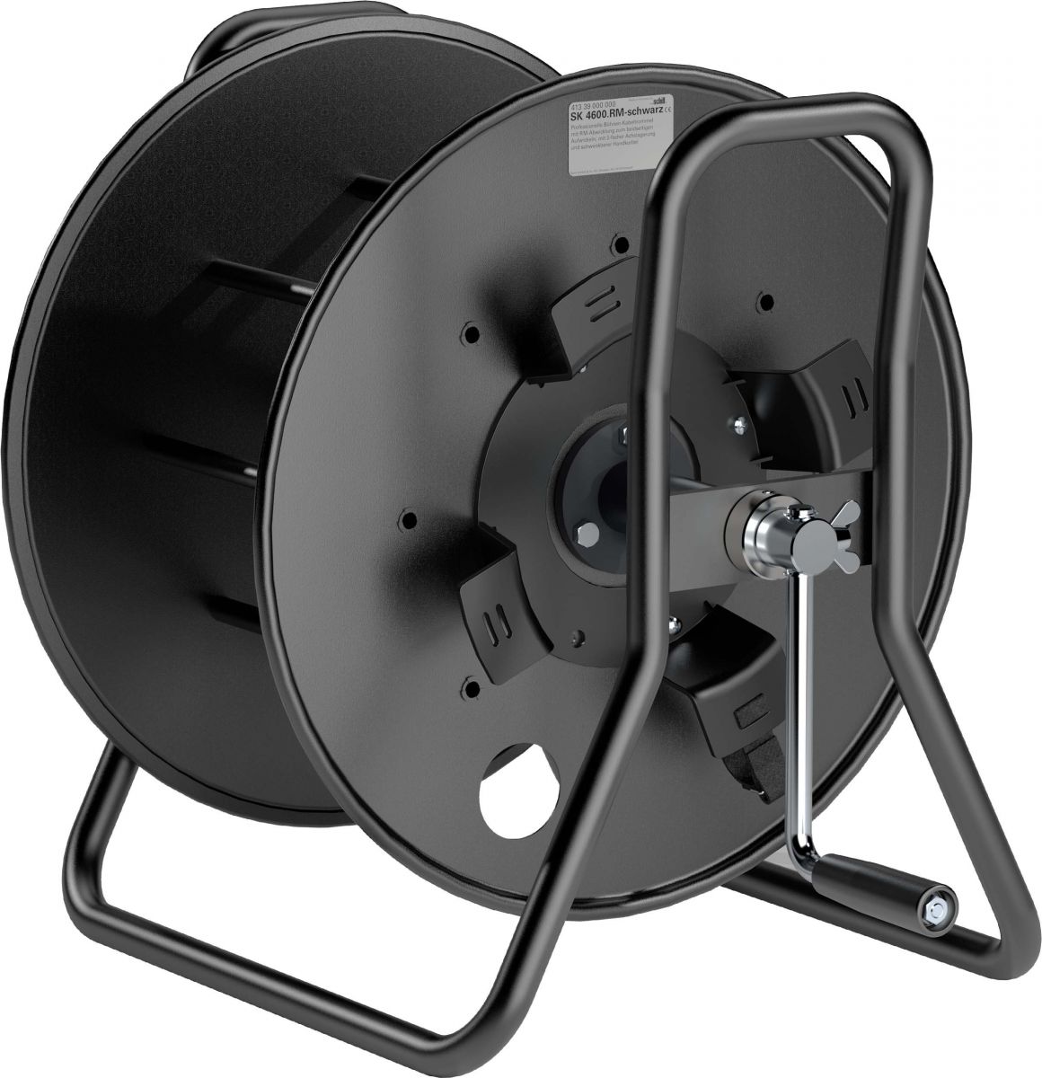 Stahlblech-Kabeltrommel SK 4600.RM-schwarz Stahlblech-Kabeltrommel SK 4600.RM-schwarz