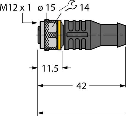 Anschlussleitung PKG3M-2/TXL Anschlussleitung PKG3M-2/TXL