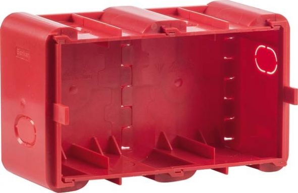 Einbaudose 2-fach 18720020 rot matt Einbaudose 2-fach 18720020 rot matt