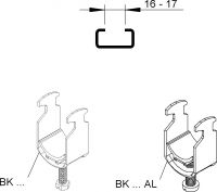 Hammerfuß-Bügelschelle BK 64 AL
