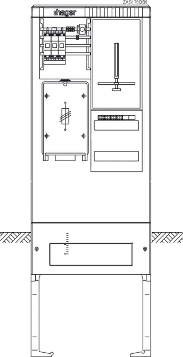 Zähleranschlusssäule ZAS175BB6 Zähleranschlusssäule ZAS175BB6