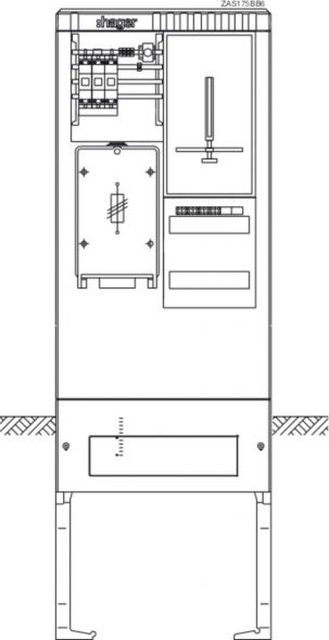 Zähleranschlusssäule ZAS175BB6 Zähleranschlusssäule ZAS175BB6
