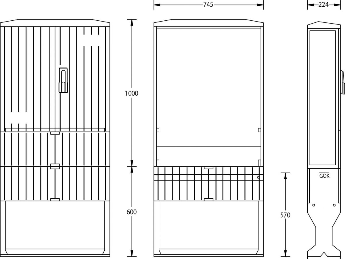 Flachschrank A100-1000 Flachschrank A100-1000