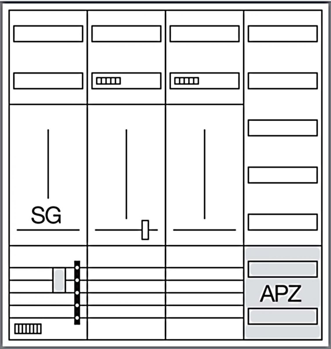 Komplettschrank ZB342U25LS Komplettschrank ZB342U25LS