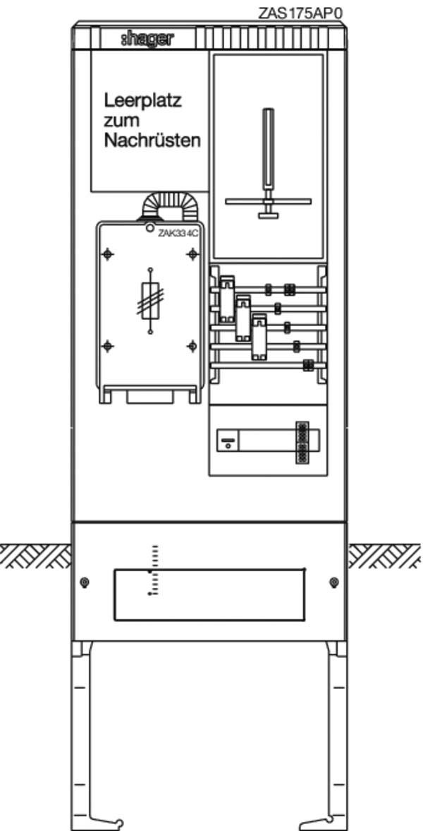 Zähleranschlusssäule universZ ZAS175AP0 Zähleranschlusssäule universZ ZAS175AP0