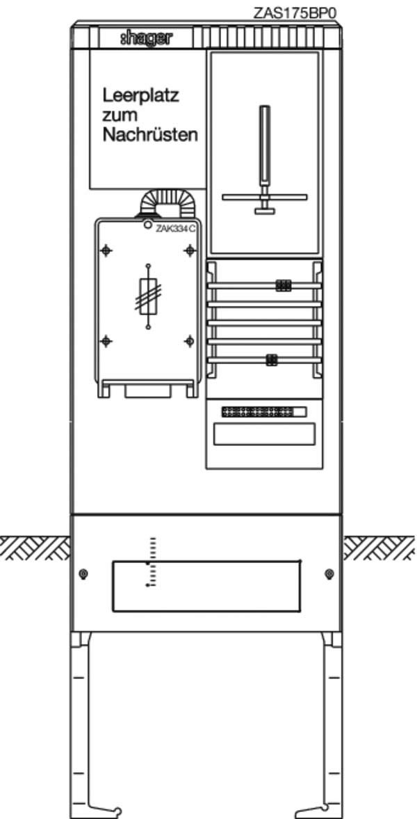 Zähleranschlusssäule universZ ZAS175BP0 Zähleranschlusssäule universZ ZAS175BP0