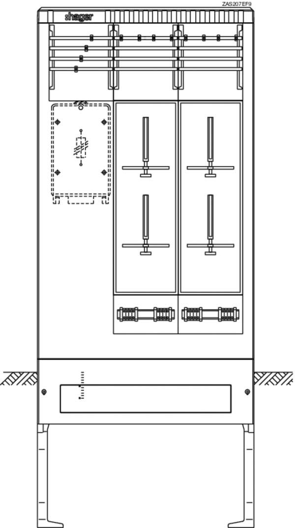 Zähleranschlusssäule ZAS207EF9 Zähleranschlusssäule ZAS207EF9