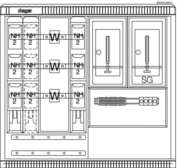 Wandlermessschrank ZAW102AH1 Wandlermessschrank ZAW102AH1