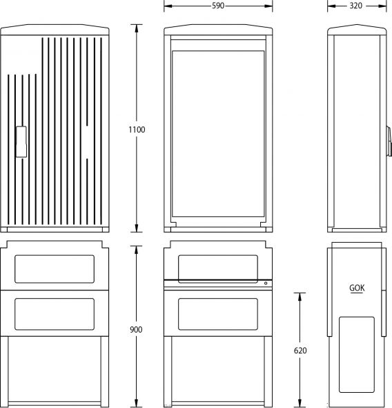 Normschrank IP44 A070-1100 Normschrank IP44 A070-1100