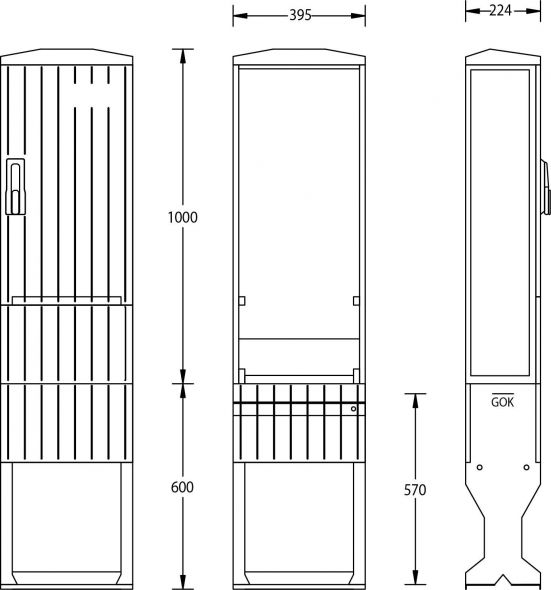 Flachschrank A060-1000 Flachschrank A060-1000