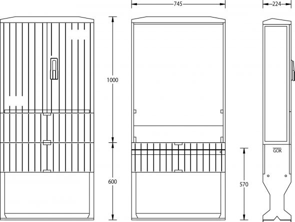 Flachschrank A100-1000 Flachschrank A100-1000