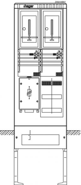 Zähleranschlusssäule ZAS205BB7 Zähleranschlusssäule ZAS205BB7