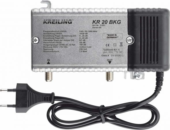 BK-Verstärker 20dB KR 20 BKG BK-Verstärker 20dB KR 20 BKG