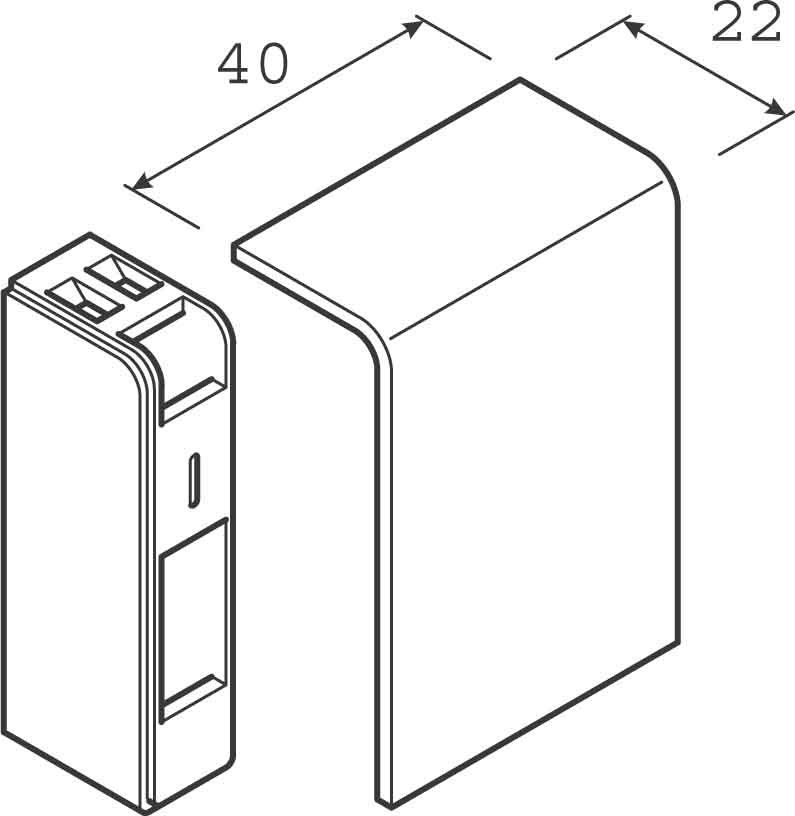 Endstück SL 200556D5 Eiche Endstück SL 200556D5 Eiche