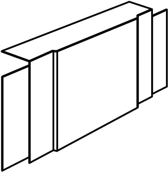 T-Stück M 5466 steingrau T-Stück M 5466 steingrau