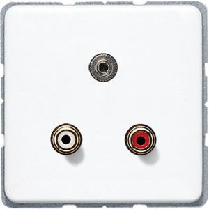 Multimediadose Cinch/Klinke MA CD 1011 WW alpinweiß Multimediadose Cinch/Klinke MA CD 1011 WW alpinweiß