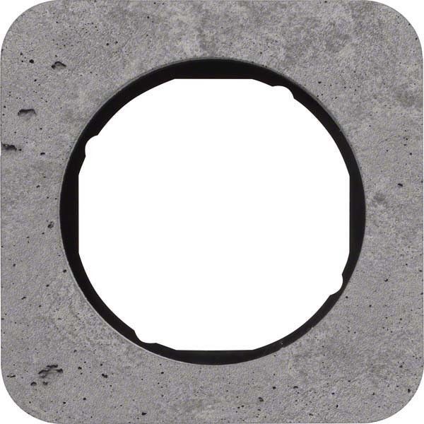 Rahmen 1-fach 10112374 Beton grau/schwarz Rahmen 1-fach 10112374 Beton grau/schwarz
