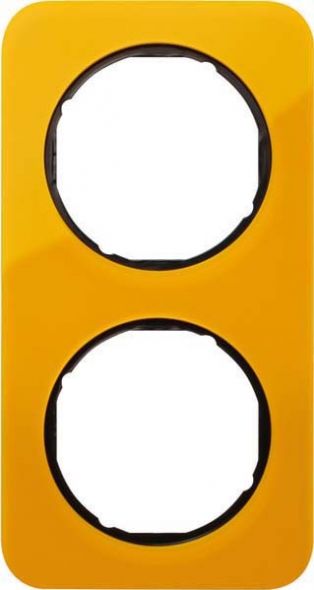 Rahmen 2-fach 10122334 orange/schwarz glänzend Rahmen 2-fach 10122334 orange/schwarz glänzend