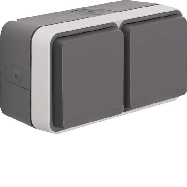 SCHUKO-Steckdose 47753525 grau/lichtgrau matt SCHUKO-Steckdose 47753525 grau/lichtgrau matt