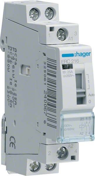 Installationsrelais ERC216 230V 16A 2S Installationsrelais ERC216 230V 16A 2S