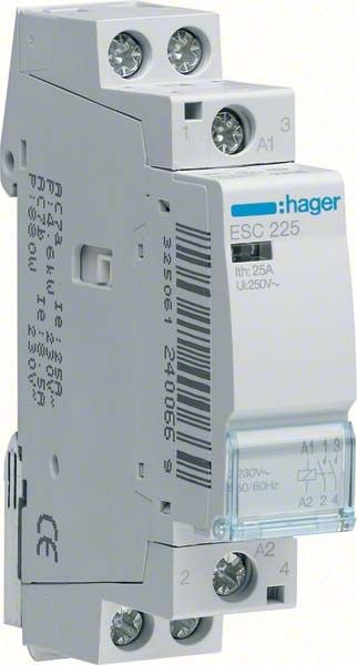 Schütz 230V ESC227 2-polig 25A 1S+1Ö Schütz 230V ESC227 2-polig 25A 1S+1Ö