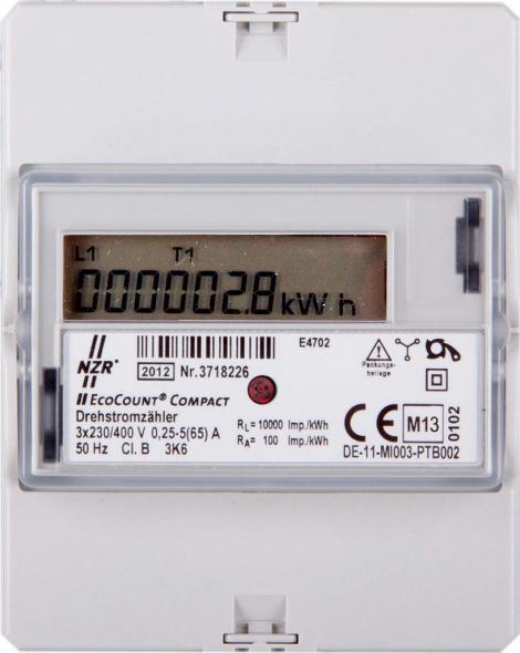 33220216 EcoCount Compact, 5(65)A, 1 Tarif, MID 33220216 EcoCount Compact, 5(65)A, 1 Tarif, MID