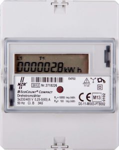 33220216 EcoCount Compact, 5(65)A, 1 Tarif, MID