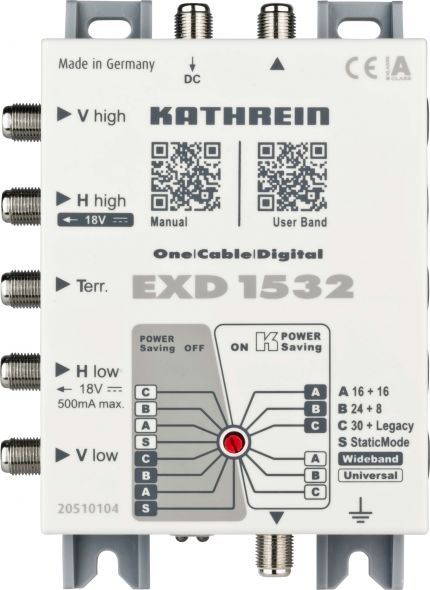 EXD1532 Digitaler Einkabel Multischalter EXD1532 Digitaler Einkabel Multischalter