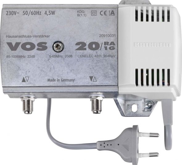 Hausanschluss-Verstärker VOS 20/RA-1G Hausanschluss-Verstärker VOS 20/RA-1G