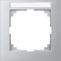 Rahmen M-Pure 1-fach aluminium m. BF