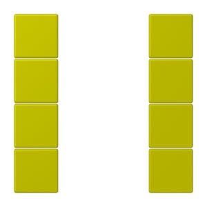 Tastensatz 4-fach LC 504 TSA 4320F vert olive vif Tastensatz 4-fach LC 504 TSA 4320F vert olive vif