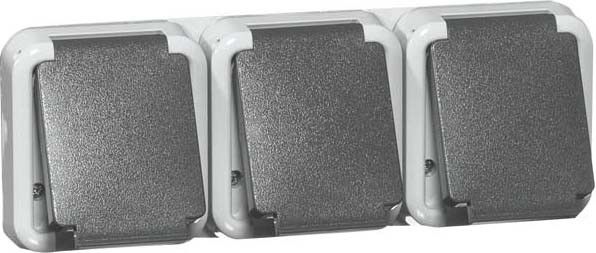 Steckdose SCHUKO 3fach D 6633 WAB O.D. Steckdose SCHUKO 3fach D 6633 WAB O.D.