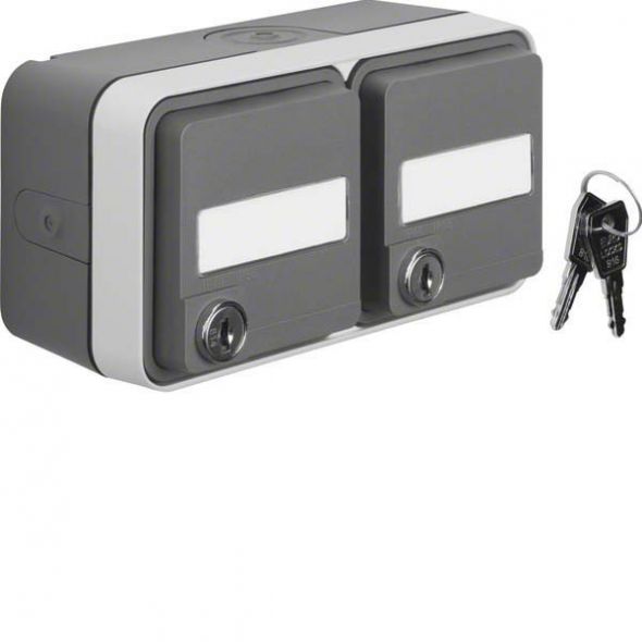 SCHUKO-Steckdose 47893525 grau/lichtgrau matt SCHUKO-Steckdose 47893525 grau/lichtgrau matt