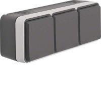 SCHUKO-Steckdose 47733515 grau/lichtgrau matt