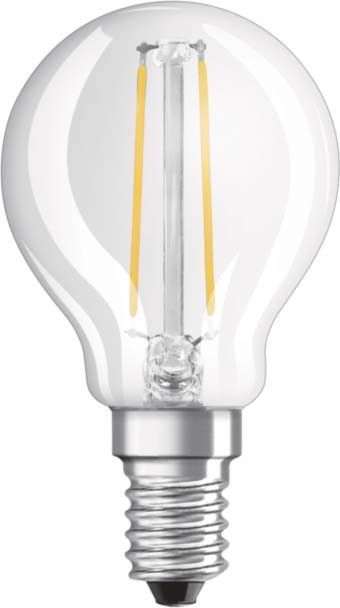Filament-LED-Lampe PHARATHOM RETROFIT Tropfen-Form klar E14/240V