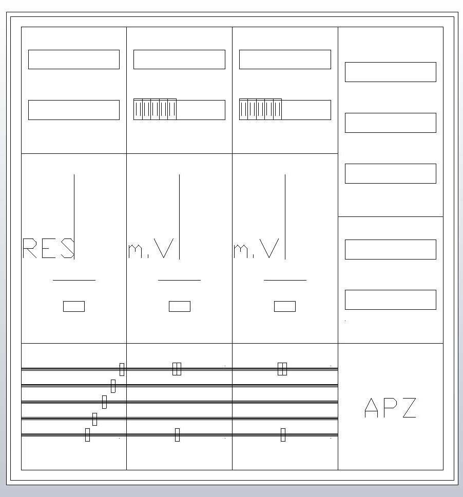 S47ZA121 Zählerschrank 3Pkt 2Z 1R 1V 1APZ, sHS S47ZA121 Zählerschrank 3Pkt 2Z 1R 1V 1APZ, sHS