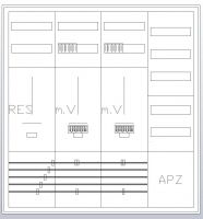 S47ZA521 Zählerschrank 3Pkt 2Z 1R 1V 1APZ sHS ZSK