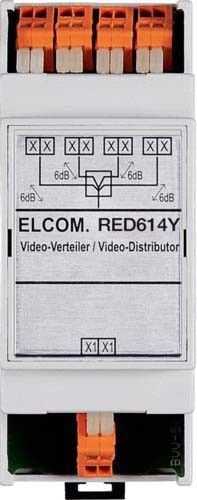 Videoverteiler 4-fach 2Draht REG RED614Y Videoverteiler 4-fach 2Draht REG RED614Y