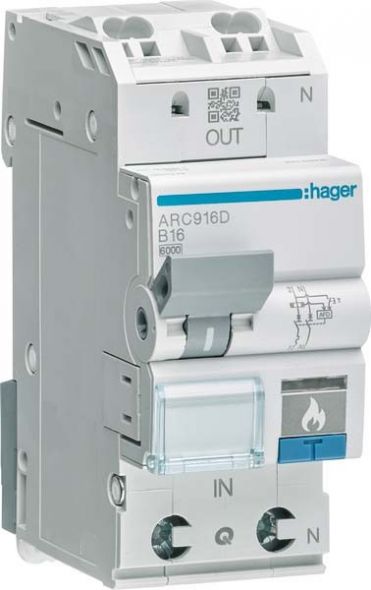 Brandschutzschalter ARC910D AFDD 1P+N 6kA B-10A 2M Brandschutzschalter ARC910D AFDD 1P+N 6kA B-10A 2M