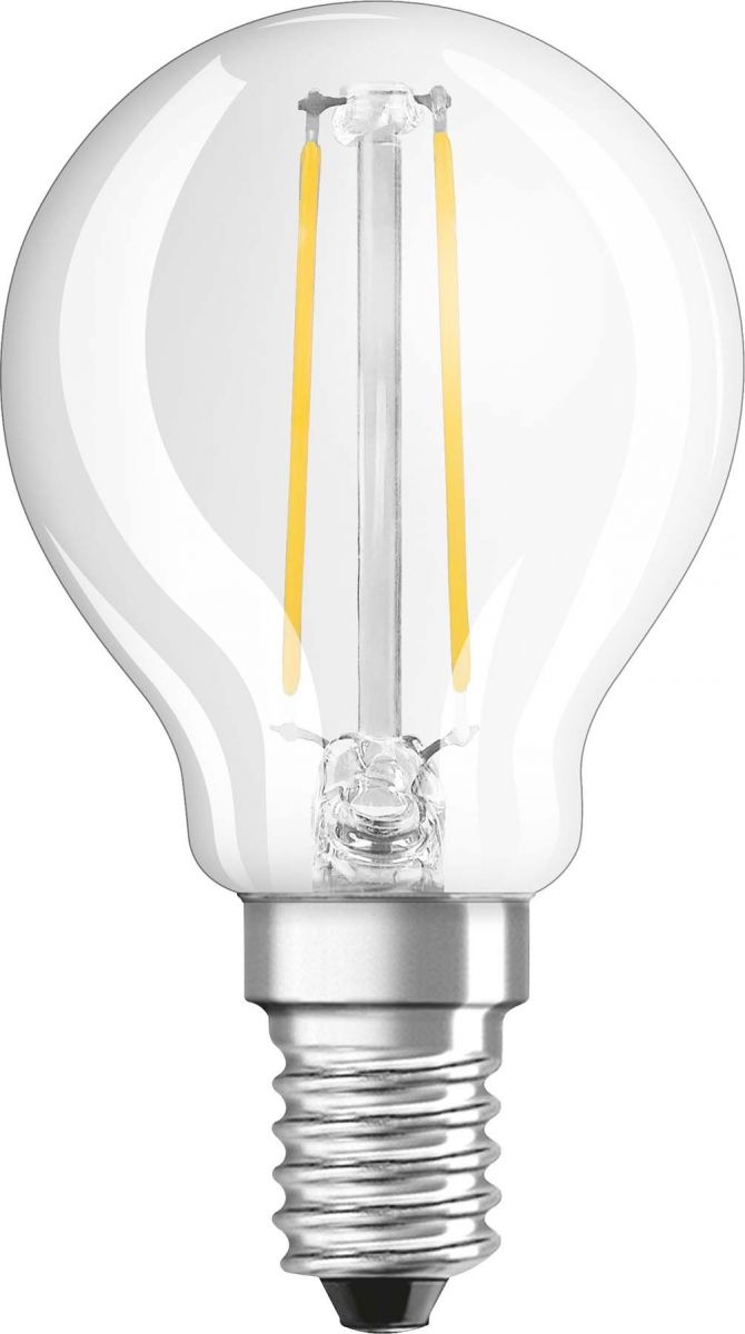 Filament-LED-Lampe PHARATHOM RETROFIT Tropfen-Form klar E14/240V