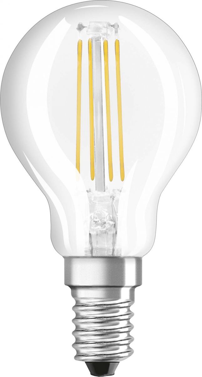 Filament-LED-Lampe,PHARATHOM RETROFIT,Tropfen-Form, klar,E14/240V
