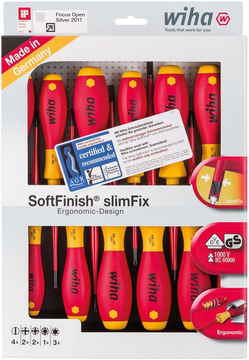 Schraubendreher Set SoftFinish 12-tlg. 3201 K12 Schraubendreher Set SoftFinish 12-tlg. 3201 K12