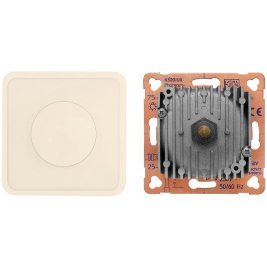 Druck-/Wechsel-Komplett-Dimmer reinweiß Druck-/Wechsel-Komplett-Dimmer reinweiß