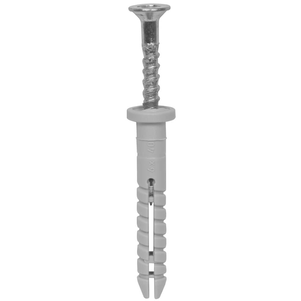 Nagel-Dübel 6 x 40 mm Nylon