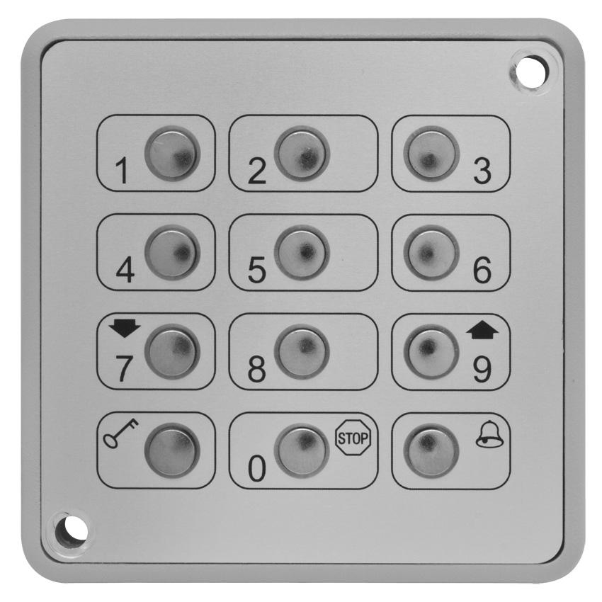 FUNK-AP-Bedienteil mit Edelstahltastatur 100680 FUNK-AP-Bedienteil mit Edelstahltastatur 100680