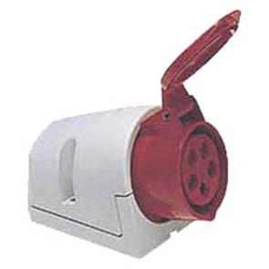 CEE Steckdose 115-6 5p 16A 400V rot CEE Steckdose 115-6 5p 16A 400V rot