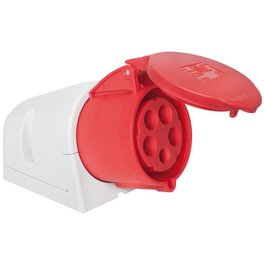 CEE Steckdose 125-6 5p 32A 400V rot CEE Steckdose 125-6 5p 32A 400V rot